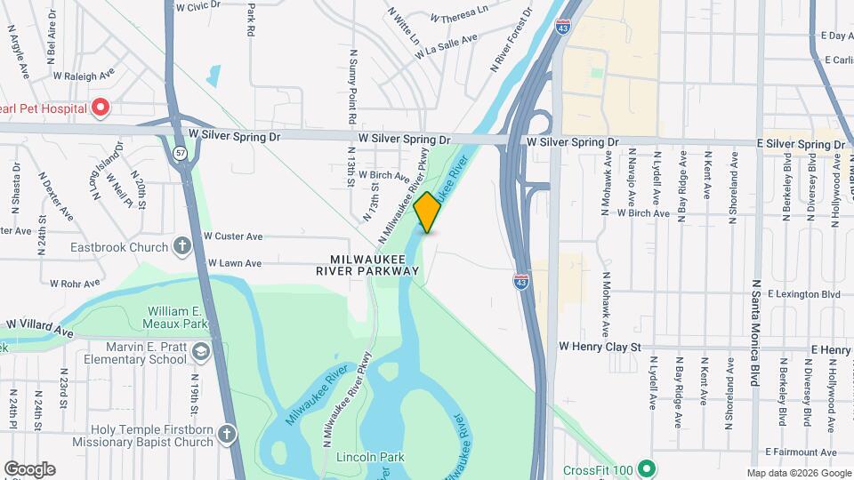 5387 N Edgewater Ln Map and Location Details