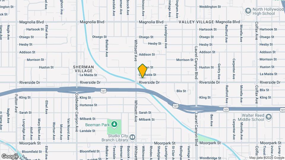 12433 Riverside Dr Map and Location Details