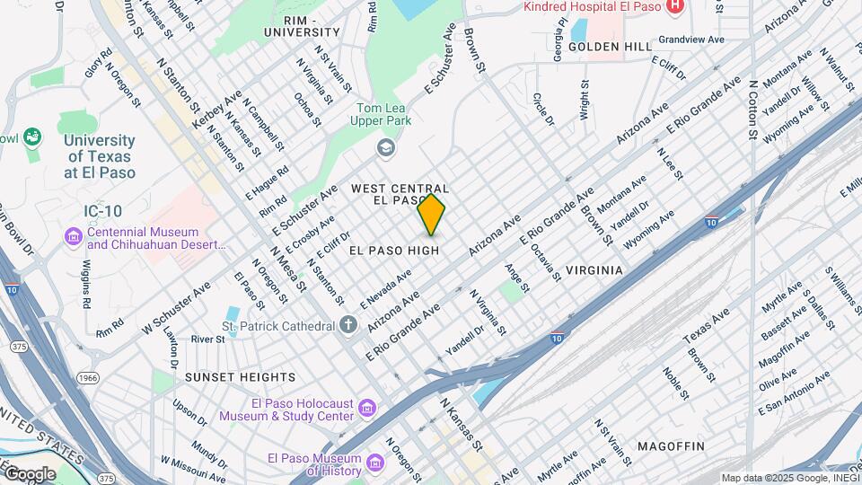 1209 N Virginia St Map and Location Details