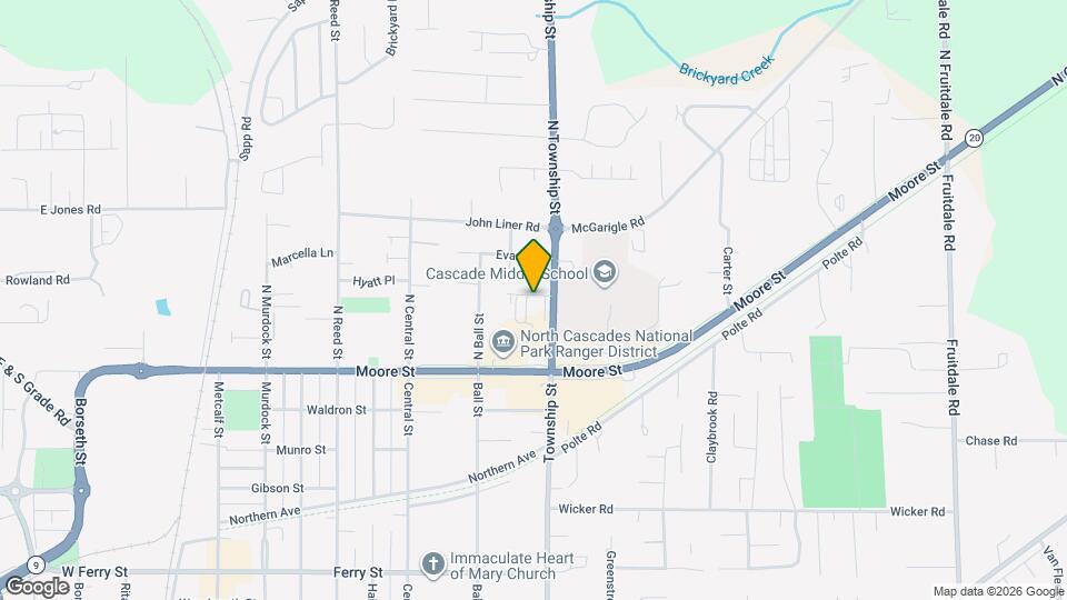 158 N Township St Map and Location Details