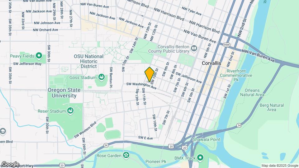 1005 SW Washington Ave Map and Location Details