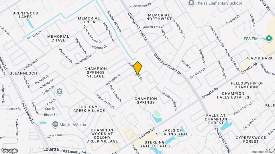 17127 Valley Palms Dr Map and Location Details