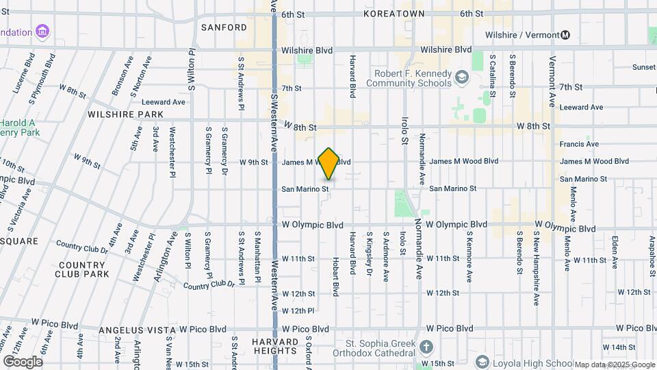 939 S Hobart Blvd Mapa y Detalles de la Ubicación