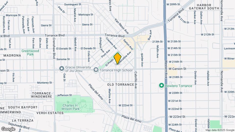 1630 Arlington Ave Map and Location Details