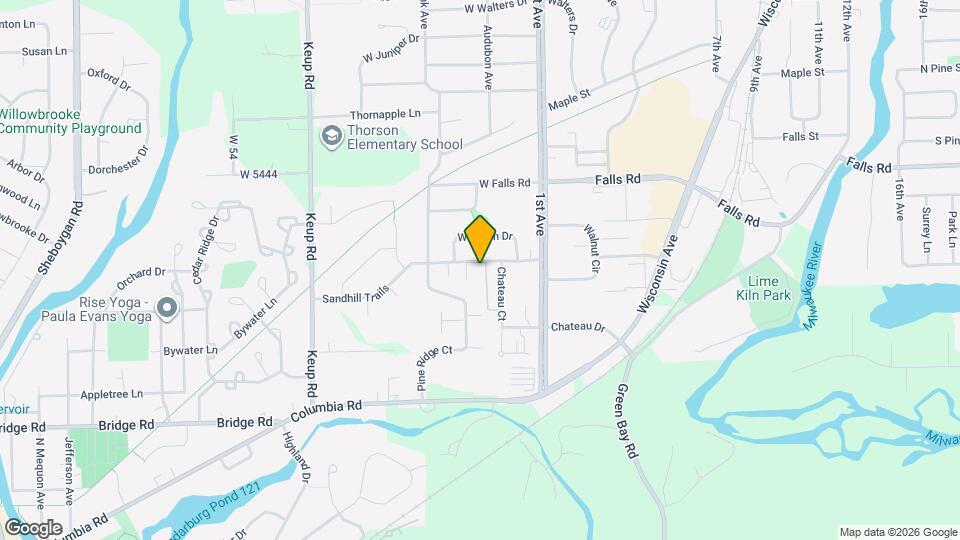 201 W Oak St Map and Location Details