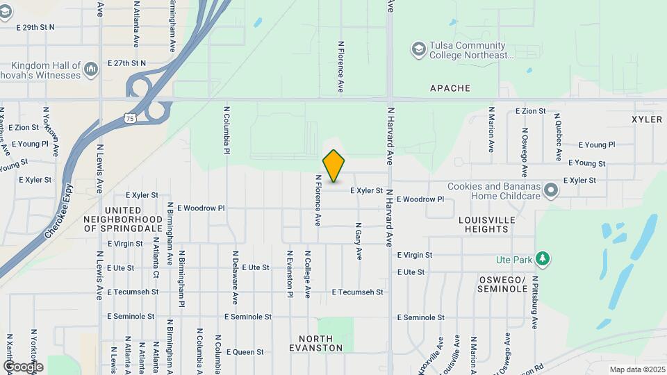 3123 E Xyler St Map and Location Details