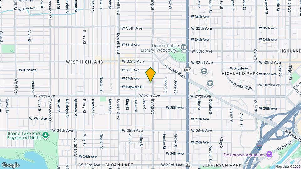 3317 W Hayward Pl Mapa y Detalles de la Ubicación