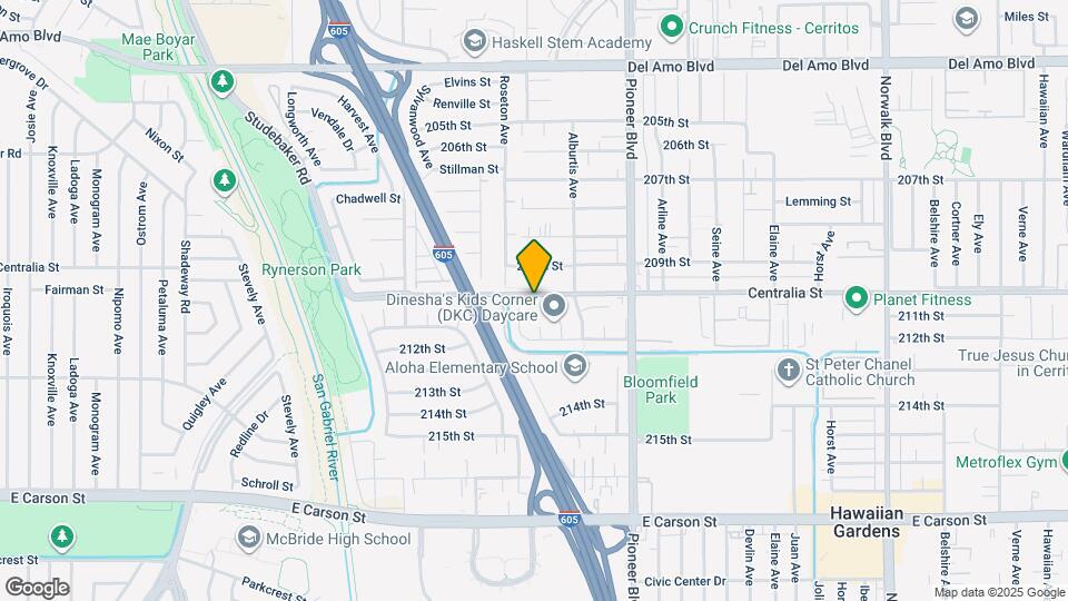21002 Dalaman Ave Map and Location Details