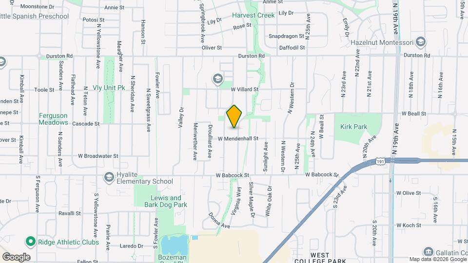 127 Hunters Way Map and Location Details