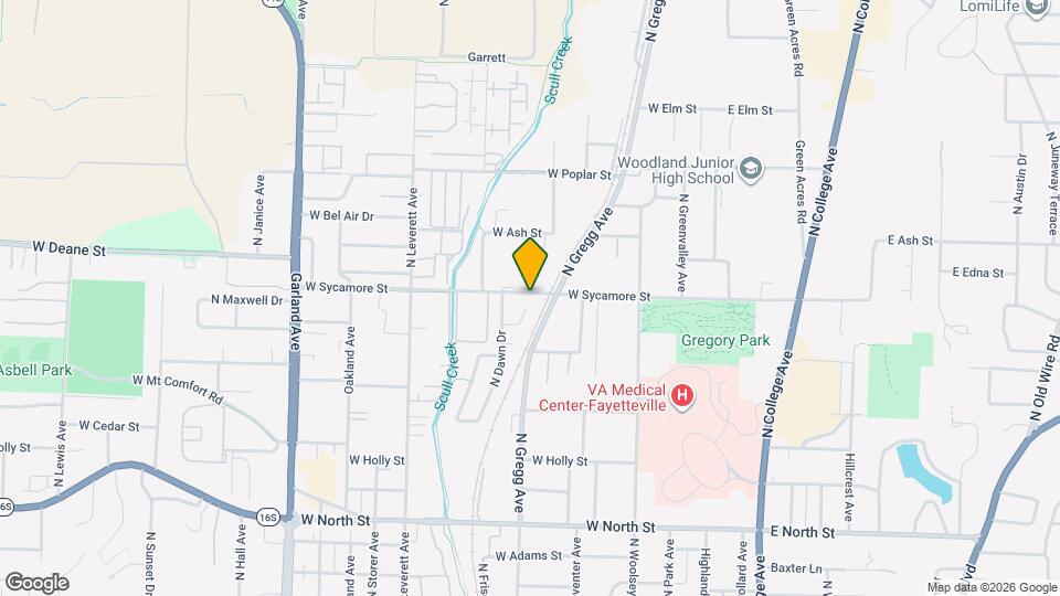 596 W Moan Pl Map and Location Details