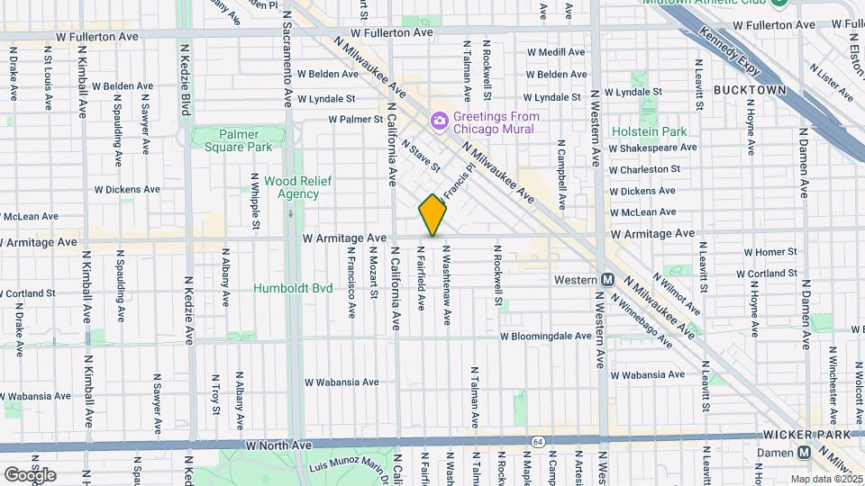 2701 W Armitage Ave Map and Location Details