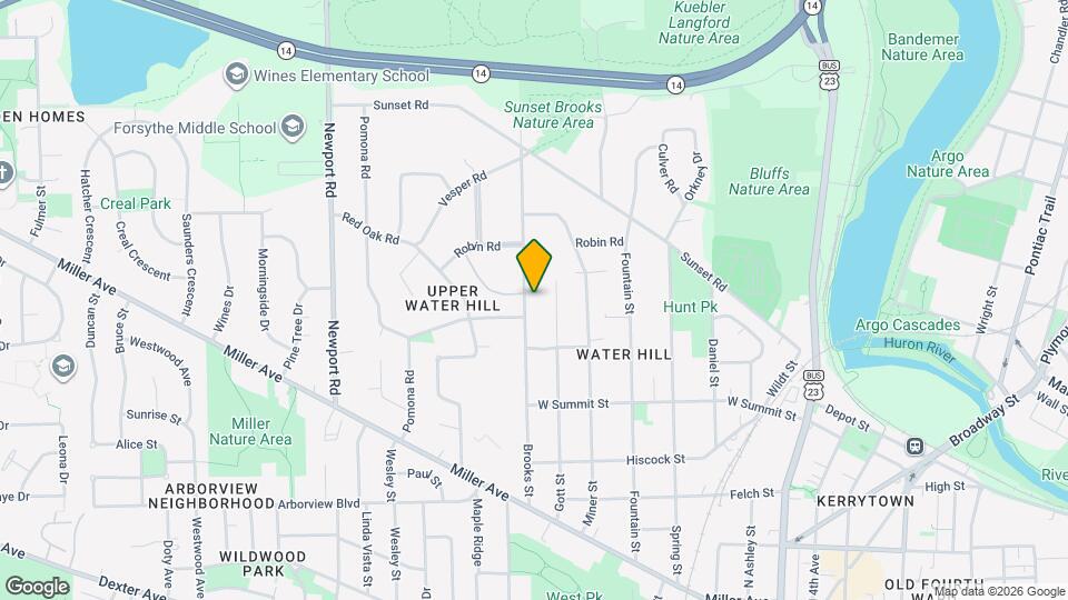 1106 Brooks St Map and Location Details