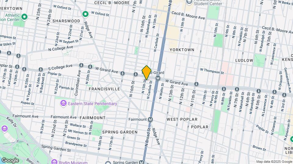 921 N 15th St Map and Location Details