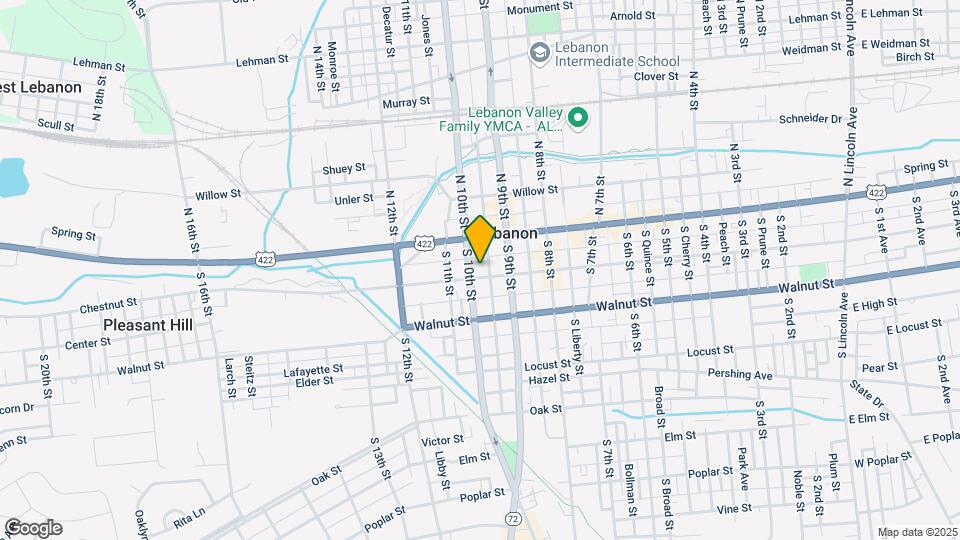 931 Chestnut St Map and Location Details
