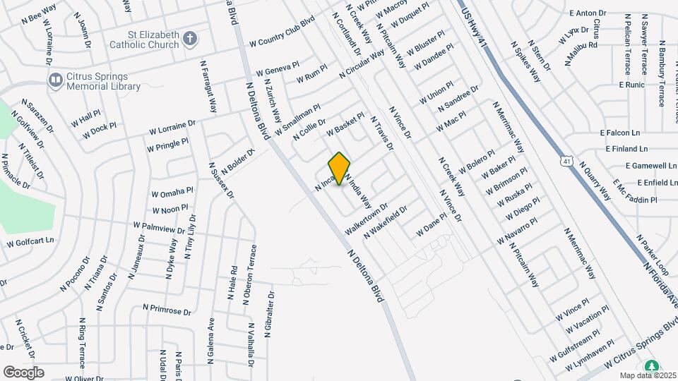 801 W Hallam Dr Map and Location Details