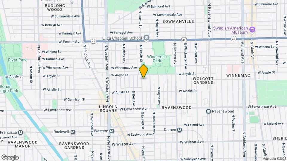 4943 N Leavitt St, Unit # 2 Map and Location Details