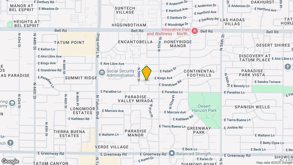 5102 E Grandview Rd Map and Location Details