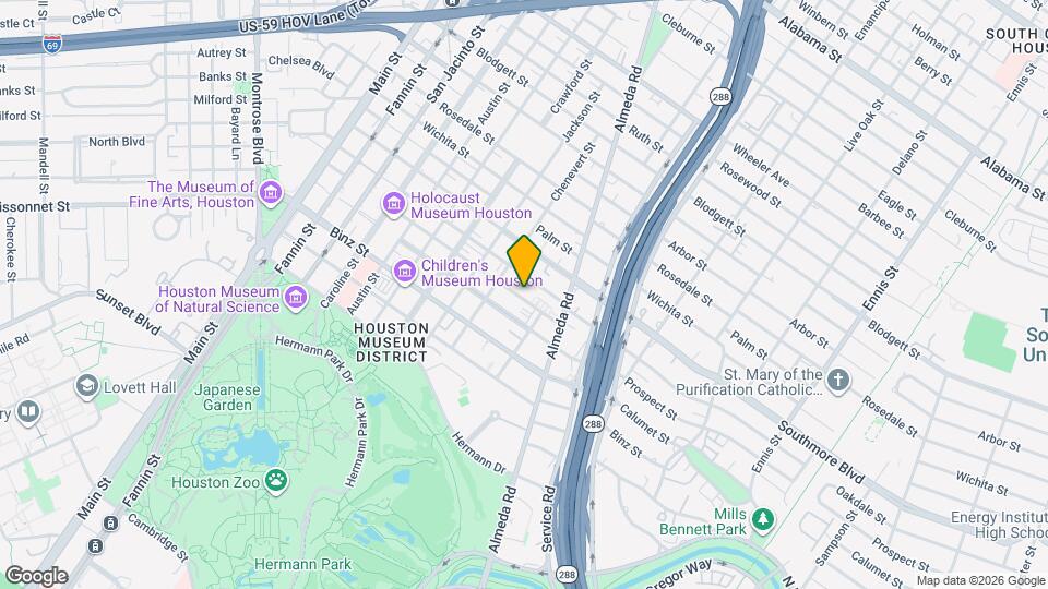 1823 Prospect St Map and Location Details