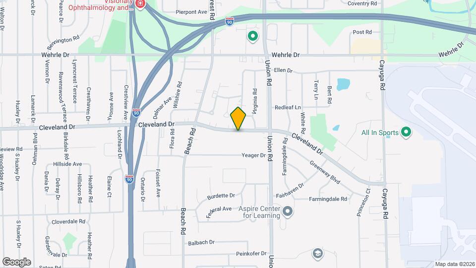 1145 Cleveland Dr, Unit Lower Apartment - 1st Flr Map and Location Details