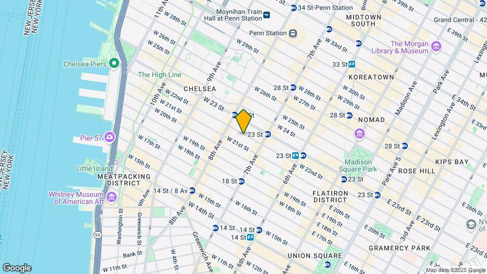 242 W 22nd St Mapa y Detalles de la Ubicación