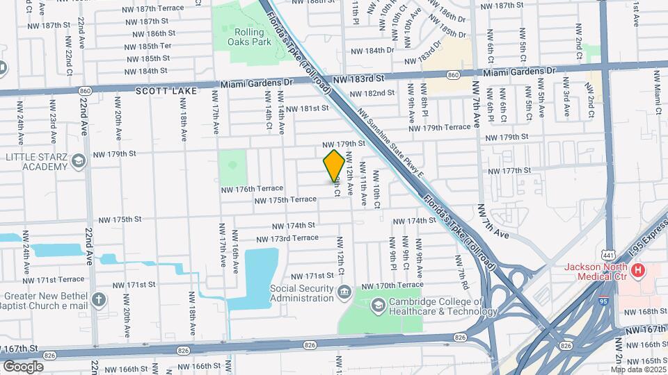 1230 NW 176th Terrace Map and Location Details