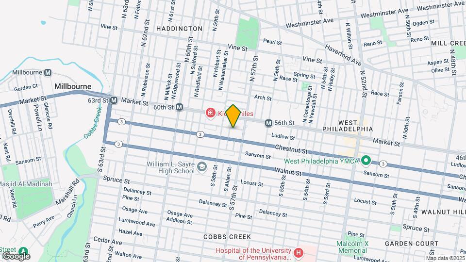 5732 Ludlow St Map and Location Details