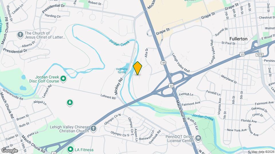 1530 Creekside Rd Map and Location Details