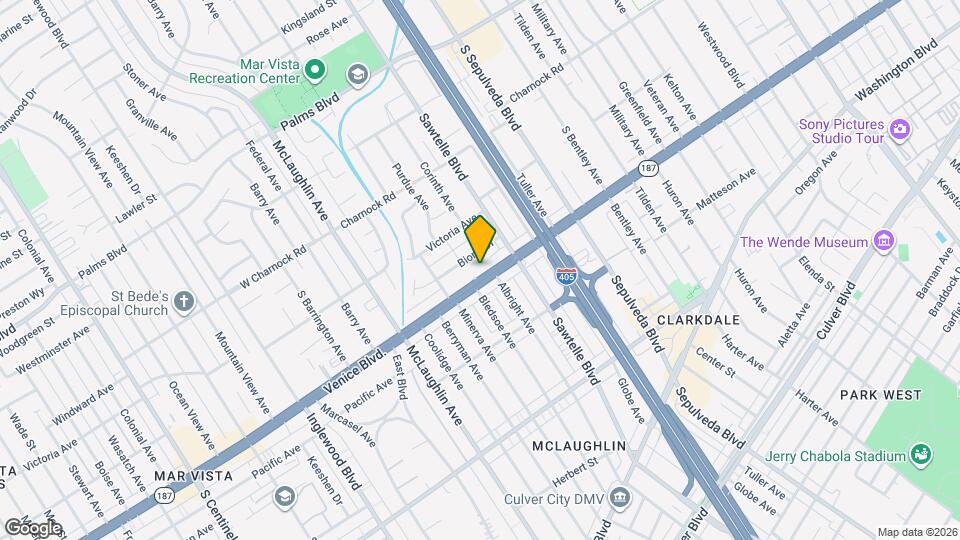 11347 Venice Blvd, Unit #1 Map and Location Details