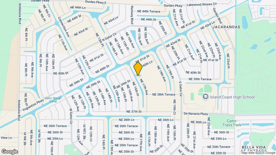 3924 NE 17th Ave Map and Location Details
