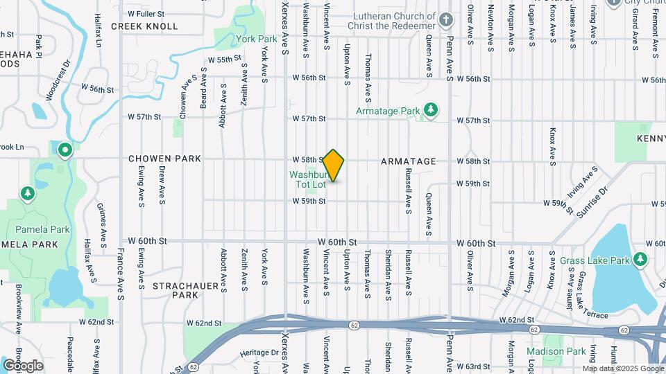 5841 Vincent Ave S Map and Location Details