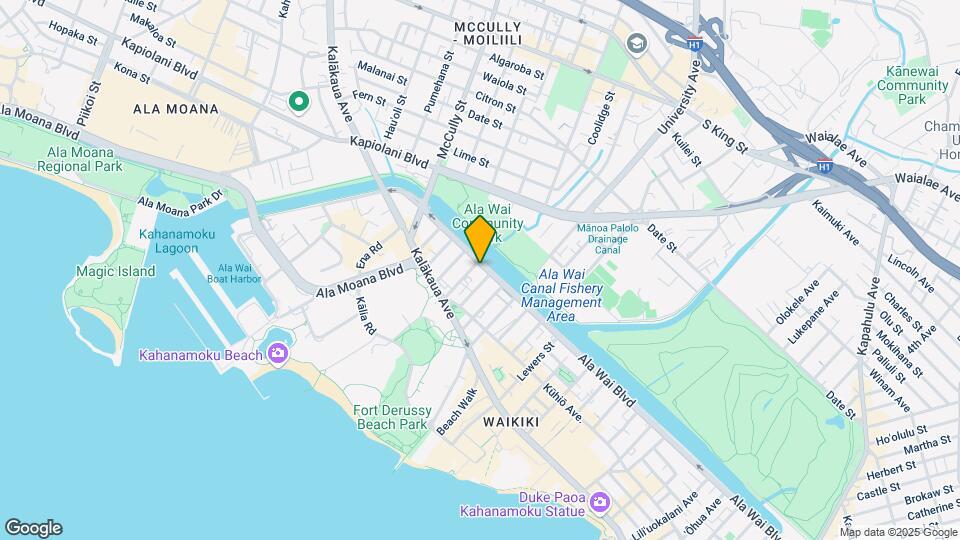 2029 Ala Wai Blvd Map and Location Details