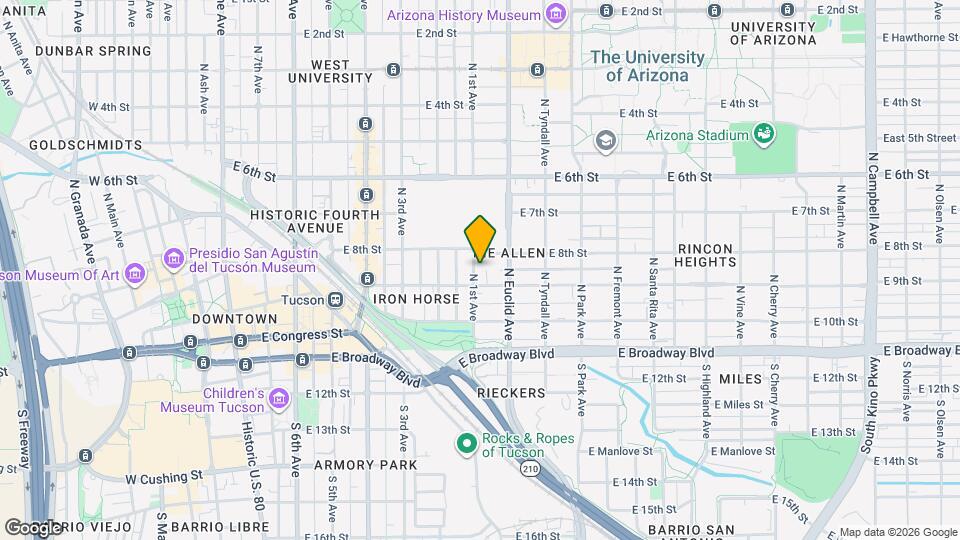 220 N 1st Ave Map and Location Details