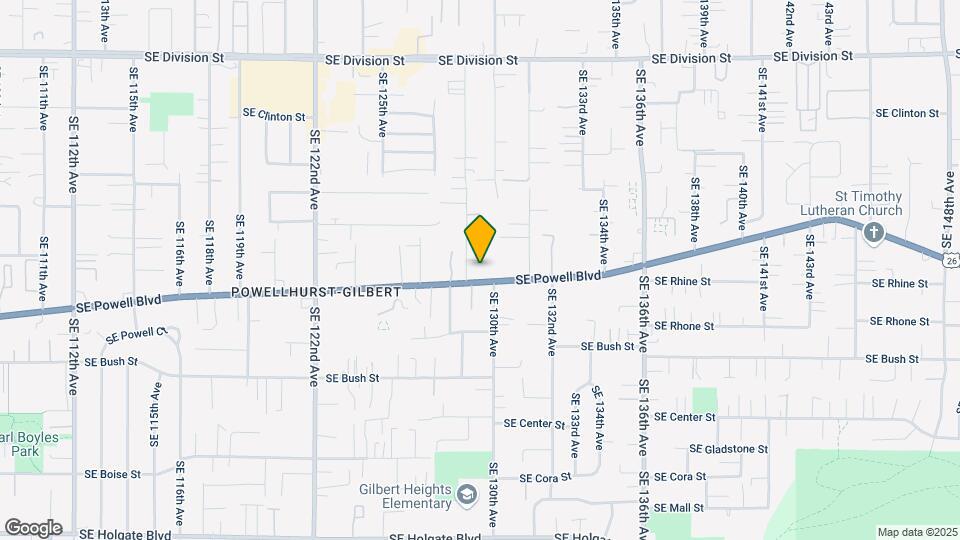 12931 SE Powell Blvd Mapa y Detalles de la Ubicación