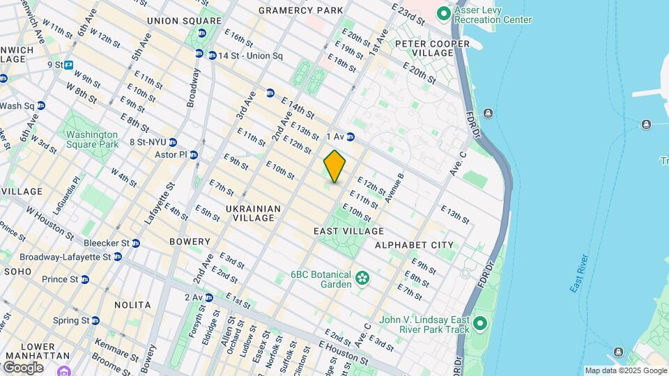 436 E 11th St Map and Location Details