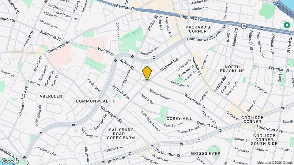 288 Corey Rd Map and Location Details