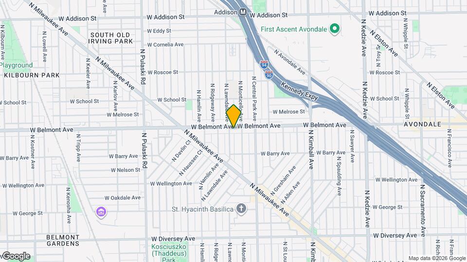 3649 W Belmont Ave Mapa y Detalles de la Ubicación