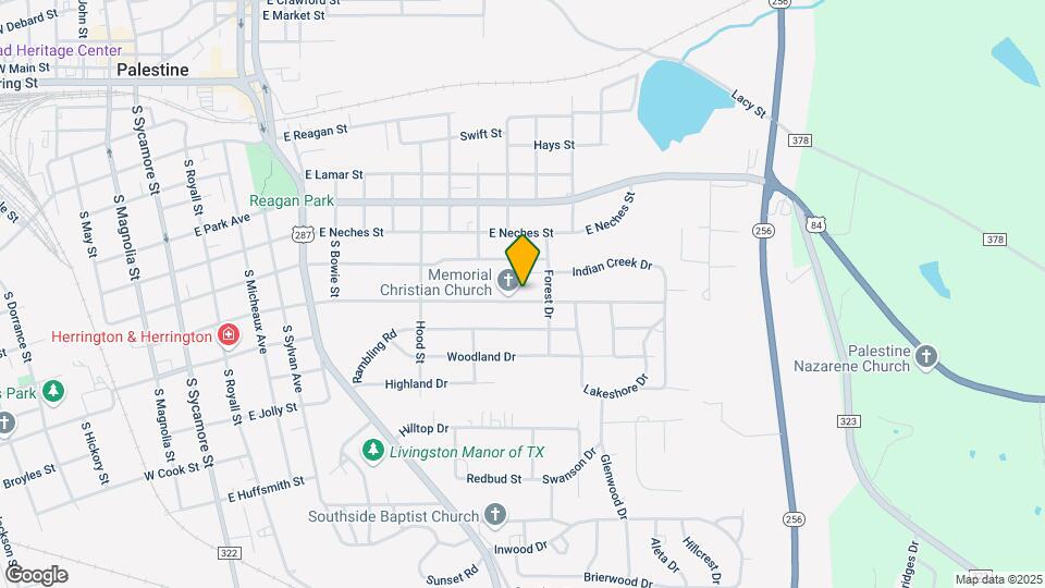 1107 E Brazos St Map and Location Details