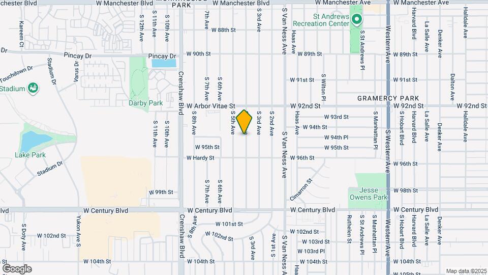 9427 S 4th Ave Map and Location Details