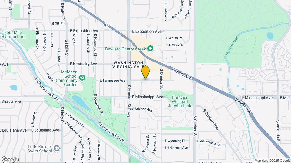 6800 E Tennessee Ave Map and Location Details