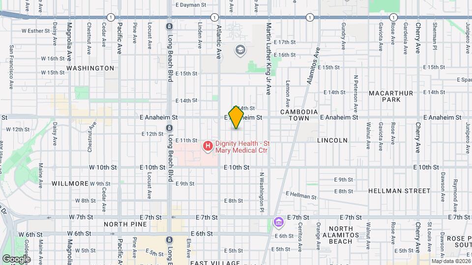 1138 Lime Ave Map and Location Details