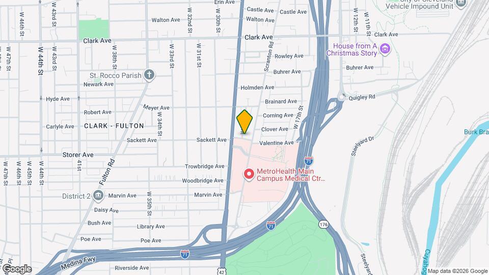 3333 W 23rd Pl, Unit Up Map and Location Details