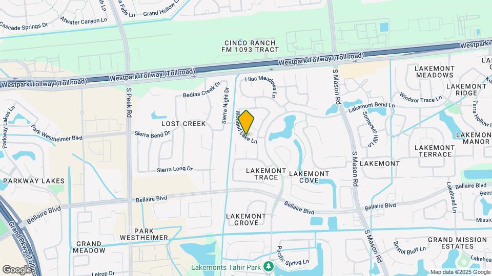 7314 Wooded Lake Ln Map and Location Details