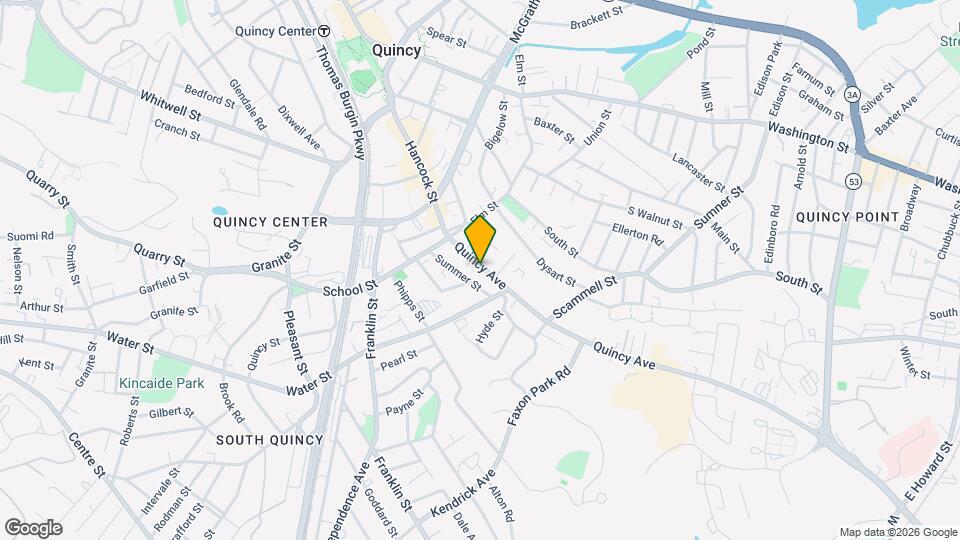 39 Quincy Ave Map and Location Details