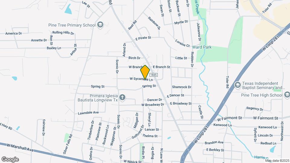 302 W Sycamore Ln Map and Location Details