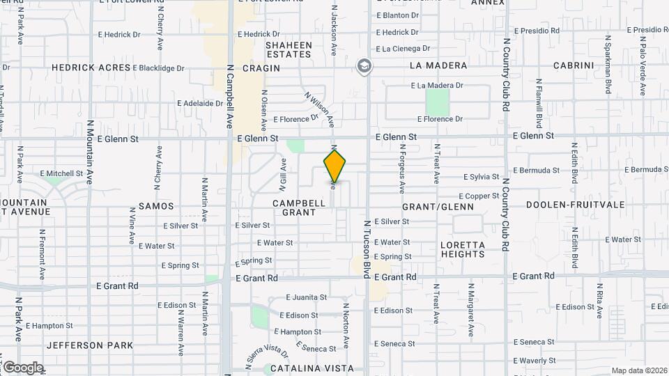 2632 N Wilson Ave Map and Location Details