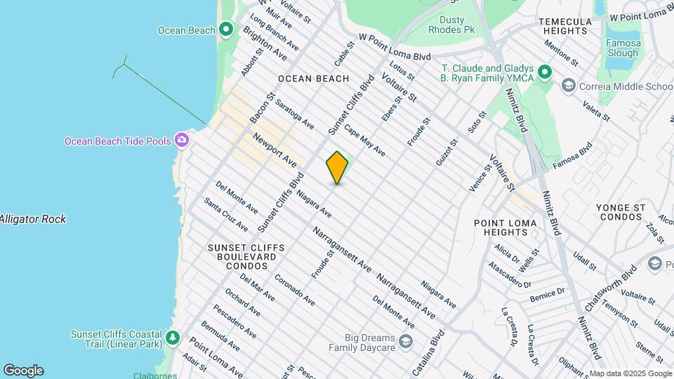 4694 Newport Ave Mapa y Detalles de la Ubicación