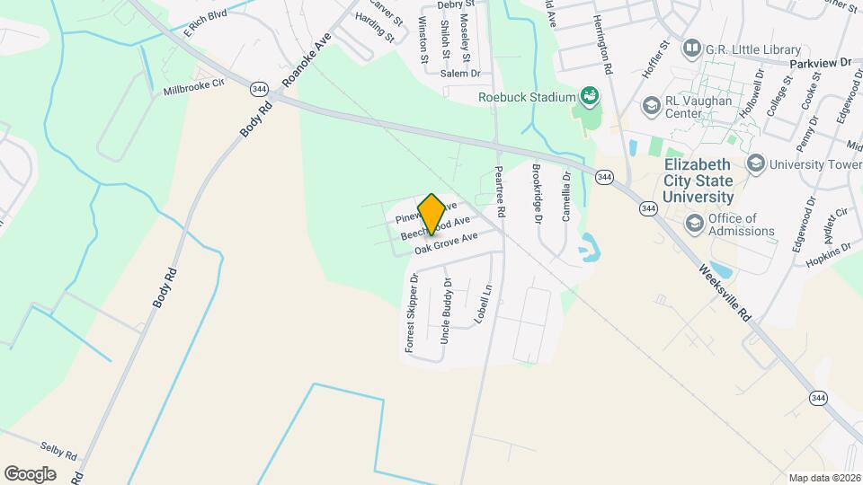 212 Oak Grove Ave Map and Location Details