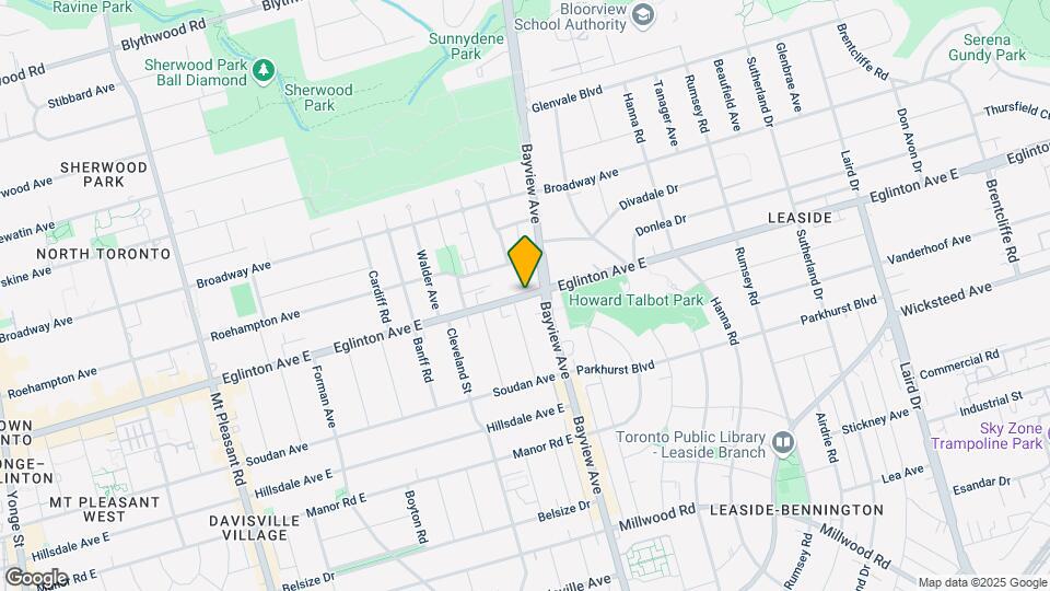 809-808 EGLINTON Ave Map and Location Details