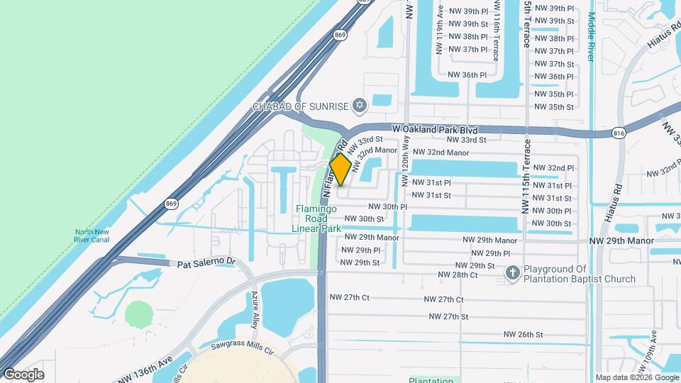 3088 NW 123rd Terrace Map and Location Details