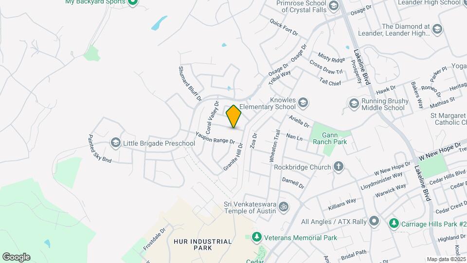 2216 Lookout Range Dr Mapa y Detalles de la Ubicación